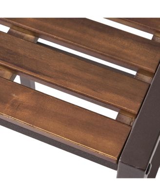 Acacia Wood And Iron Industrial Barstools: Modern Sophistication For Your Bar Or Dining Space