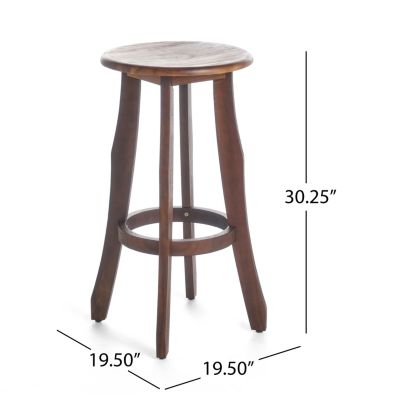 Streamdale Acacia Wood Barstools Stylish, Durable, Outdoor-Ready (Set Of 2)