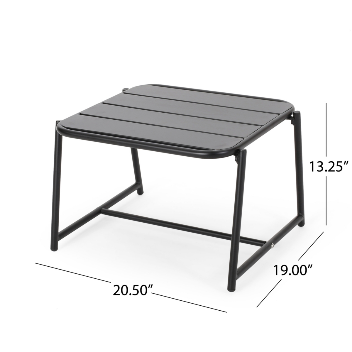 Streamdale Furniture Modern Matte Metal Side Table: Enhance Your Outdoor Oasis