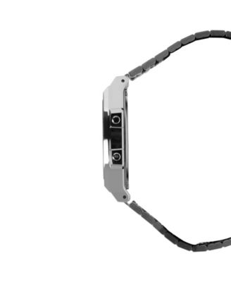 Casio Men's and Women's Silver Tone Stainless Steel Watch, 41.6mm, ABL100WE-1AV