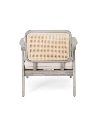 Streamdale Premium Acacia Wood Patio Club Chair w/ Waterproof Cushion