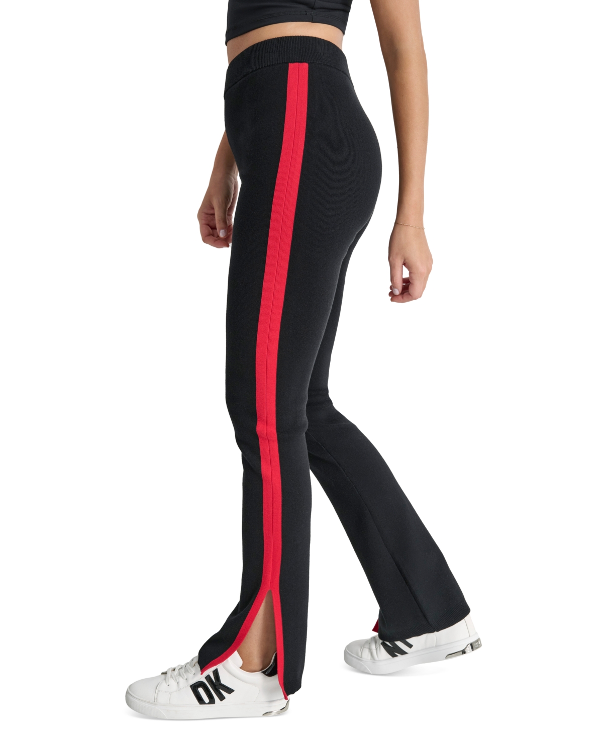 Dkny Women's Apres Ski High-Waist Side-Vent Flare Pants