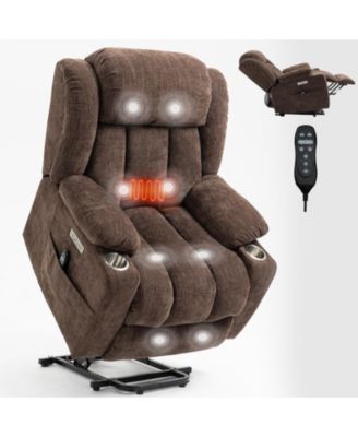 350 lbs Power Recliner with Massage, Heat, & USB.