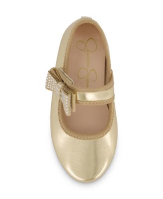 Toddler Girls Amy Crystal Bow Ballet Flat
