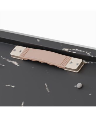 Extendable Dining Set for 6-8 with Soft Padded Chairs