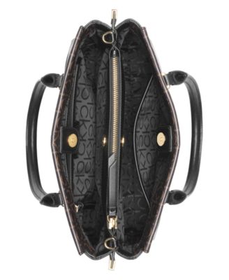 Bianca Signature Triple Compartment Convertible Satchel