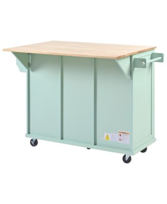 Multifunctional Storage and Wheels Kitchen Cart