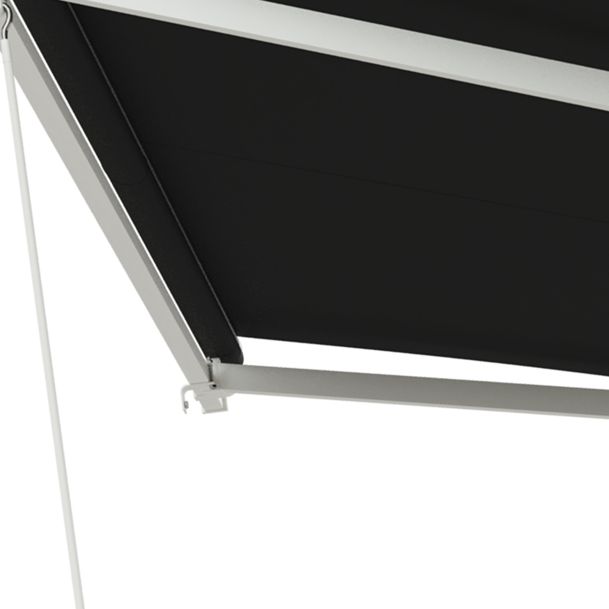 Streamdale Furniture 10' x 8' Electric Awning, Retractable Awning, Uv Protection Sun Shade Shelter with Remote Controller and Manual Crank Handle for