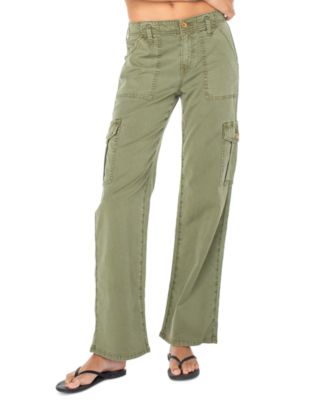 Roxy - Juniors' Come And Chill Mid-Rise Cargo Pants