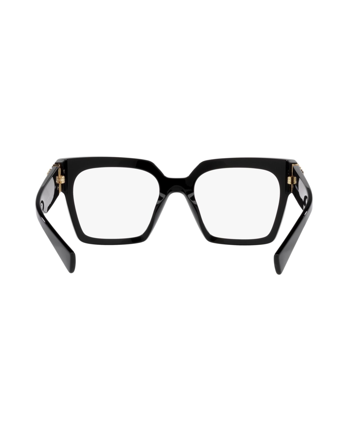 Женские очки MIU MIU Woman Square Plastic MU 04UV Eyeglasses, цвет: Чёрный — фото 3