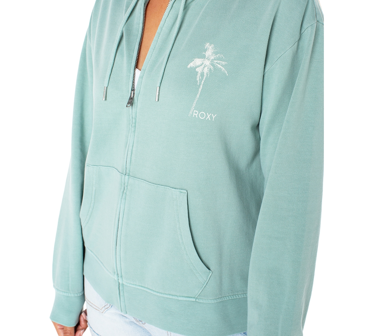 Roxy Juniors' Pen Wave Sweet Rhythm Zip-Front Hoodie