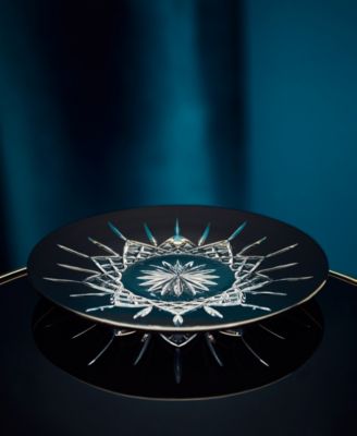 Lismore Black Decorative Plate 12"