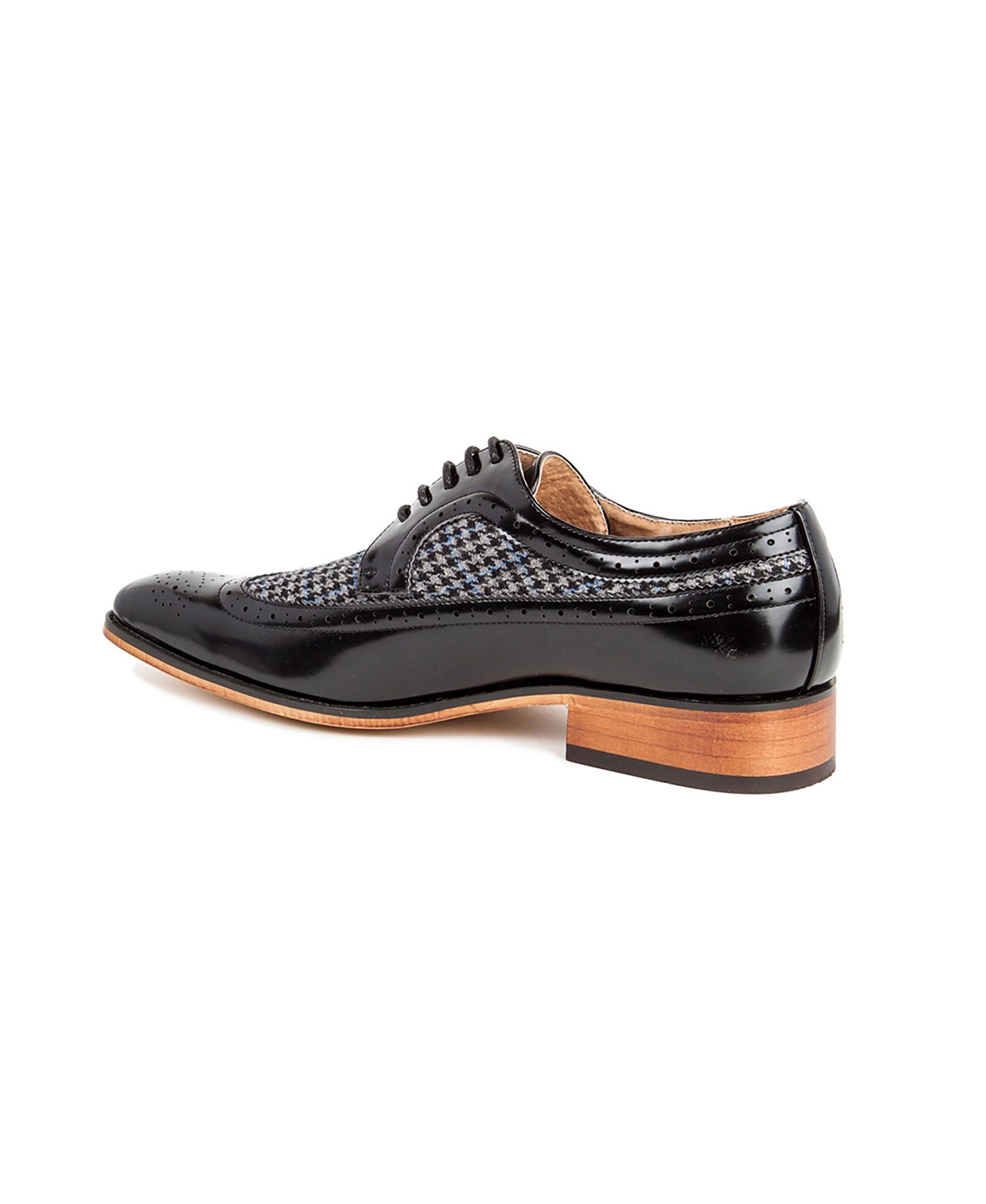 Men's Wing Tip Brogue Two Tone Shoes