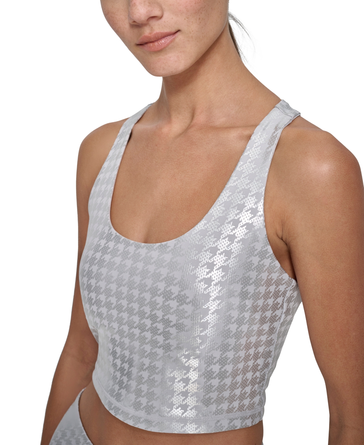 Dkny Sport Women's Cropped Racerback Tank Top