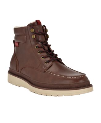 GUESS Men's Chesley Lace Up Casual Hybrid Boots - Macy's