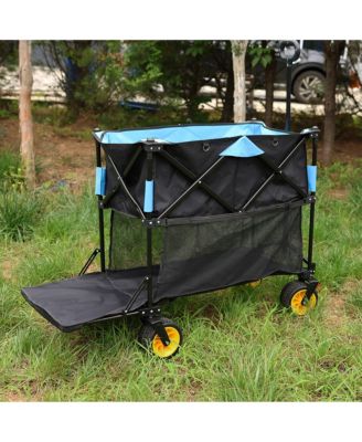 Folding Wagon Cart for Garden, Shopping, and Beach