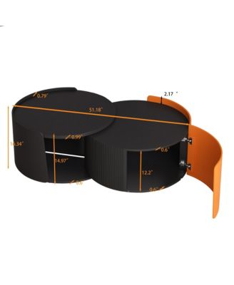 Extendable Nesting Coffee Table for Living Spaces