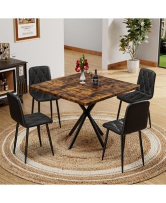 Streamdale Modern PU Cushion Dining Chairs (Set of 4)