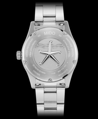 Men's Swiss Automatic Ocean Star Captain Stainless Steel Bracelet Watch 39mm