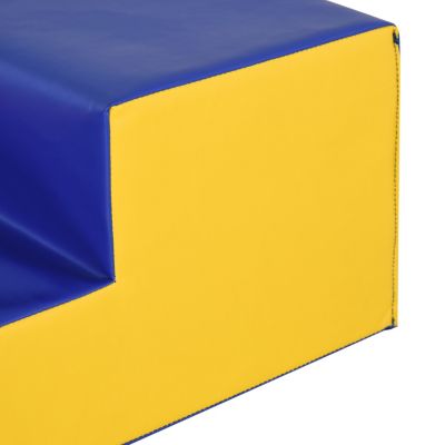 2 Piece Climb and Crawl Activity Play Set Soft Secure Foam Playset for Toddler Preschooler Indoor Play Equipment Baby Learning Toys Multicolor