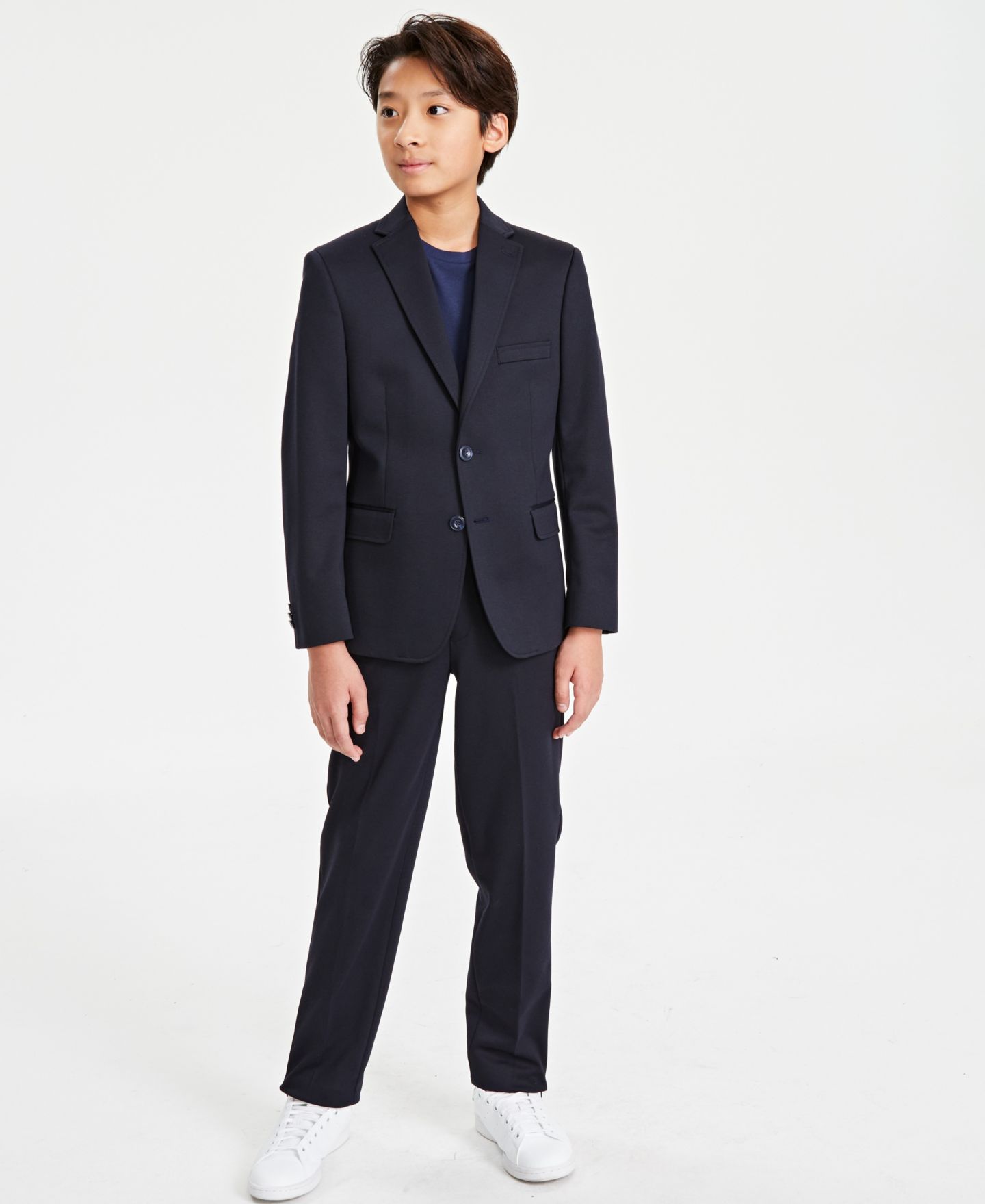 Пиджак Michael Kors Knit Stretch Suit Jacket для мальчиков, цвет: Тёмно-синий — фото 3