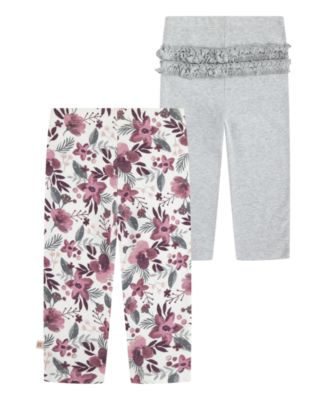 Baby Girls 2-Pack Elastic Waistband Pants