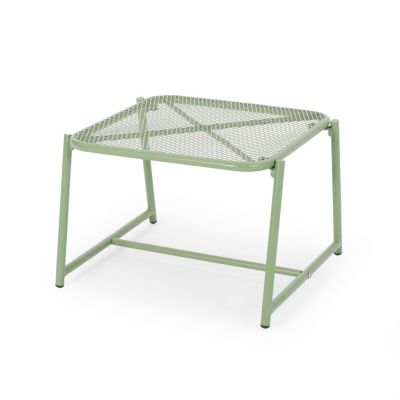 Modern Mesh Top Side Table For Outdoor Use
