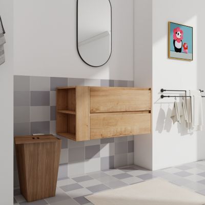 Streamdale 36" Wall-Mount Vanity with Soft-Close Drawer