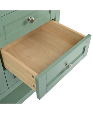 36" Bathroom Vanity without Sink, Free Standing Vanity Set with 2 Drawers & Soft Closing Doors, Bathroom Storage Cabinet with Solid Wood Feet (NOT INCLUDE BASIN SINK