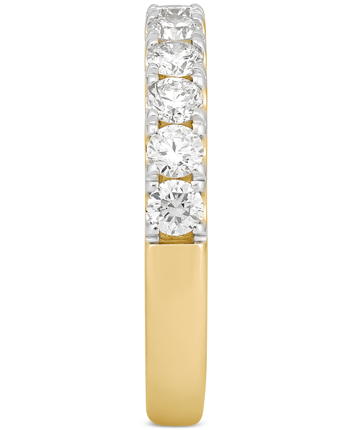 Grown With Love Igi Certified Lab Grown Diamond Band (1 Ct. T.w.) In 14k White Or Yellow Gold In Yellow Gold