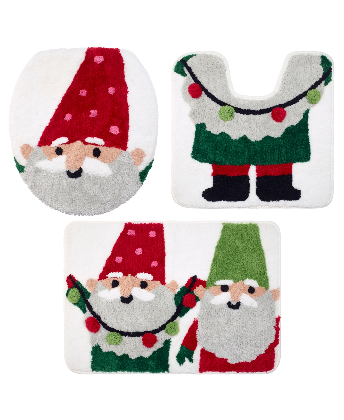 Avanti Gnome Polyester Bath Rug Set In Multi Color