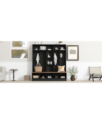 Streamdale Minimalist Hall Tree with Bench and Storage