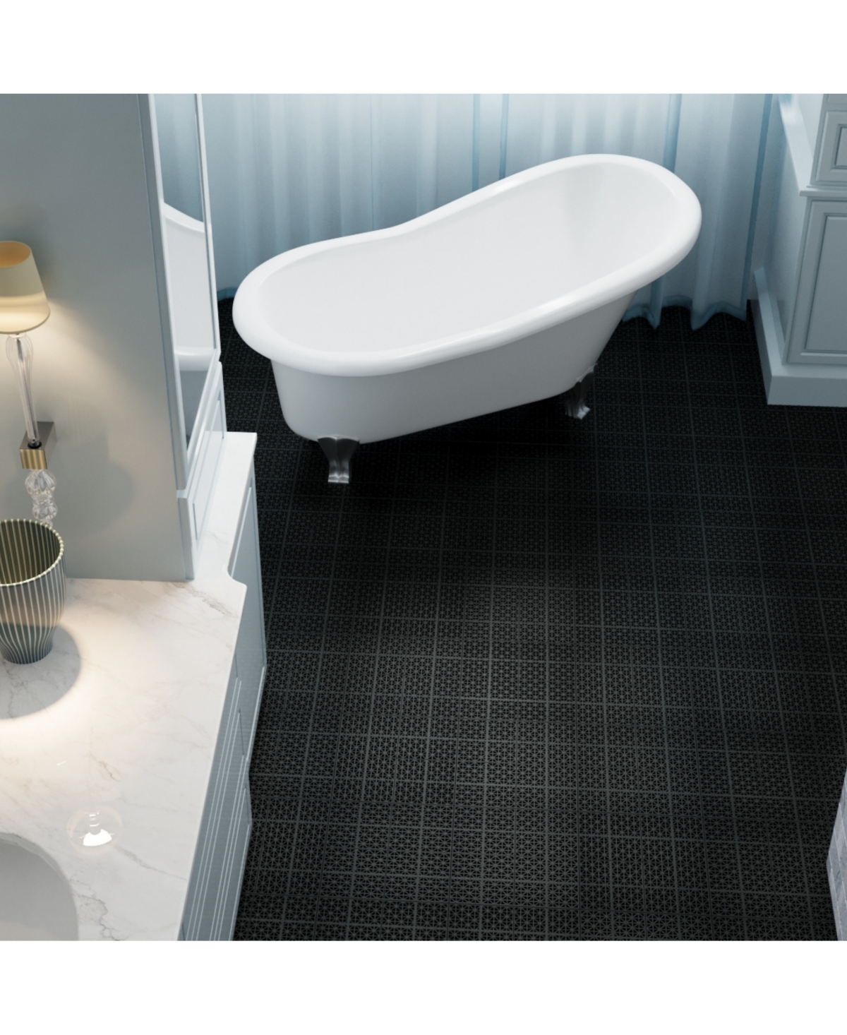 Streamdale Furniture 12 x 12 InchInterlocking Deck Tiles Plastic Waterproof Outdoor All Weather Anti-slip Bathroom Shower Balcony Porch Strong