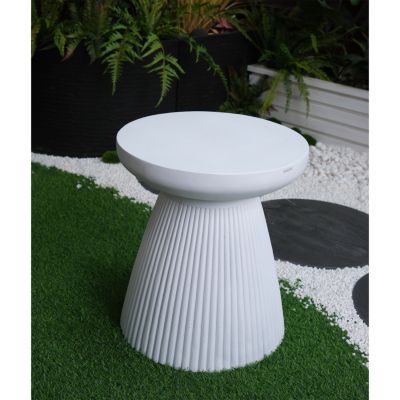 Streamdale Modern Faux Terrazzo Garden Stool, 17.75" H