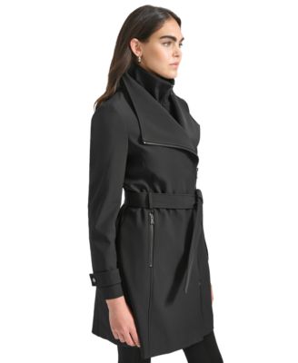 Women's Long Sleeve Belted Wrap Coat