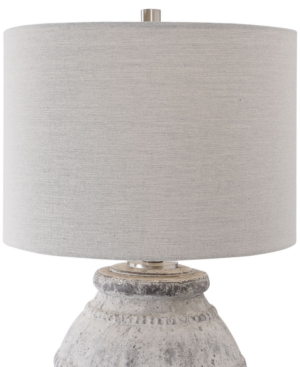 Uttermost 26" Ceramic Montsant Stone Table Lamp In Gray