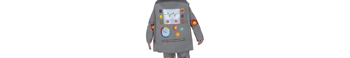 Dress Up America Robot Tunic, Pants & Headpiece Costume Set - Toddlers Boys & Girls