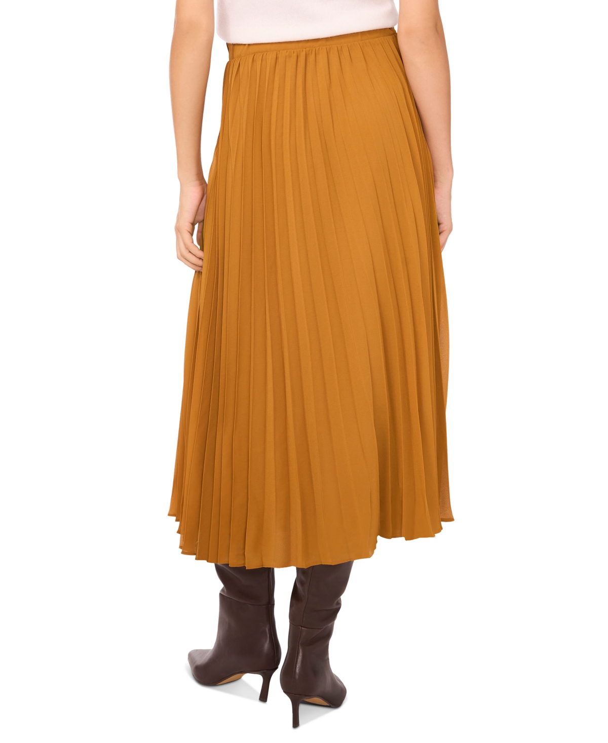 1.state Women's Sunburst Pleated Midi Skirt