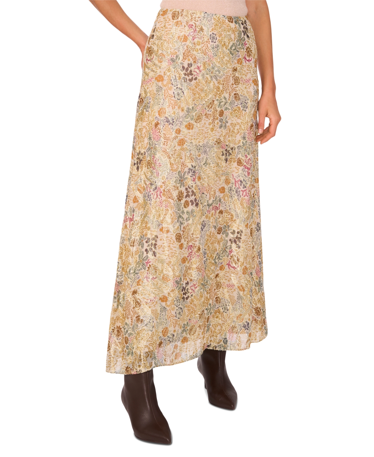 Women's Bias Cut Maxi Skirt - Cathay Spice