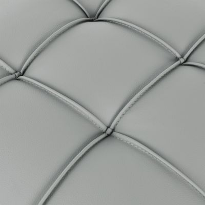 Leather Storage Ottoman with Golden Legs (22")