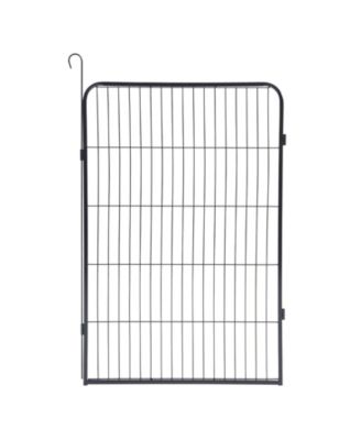 Metal Pet Playpen 39.13-in x 21.98-in Black Metal Indoor/Outdoor Playpen