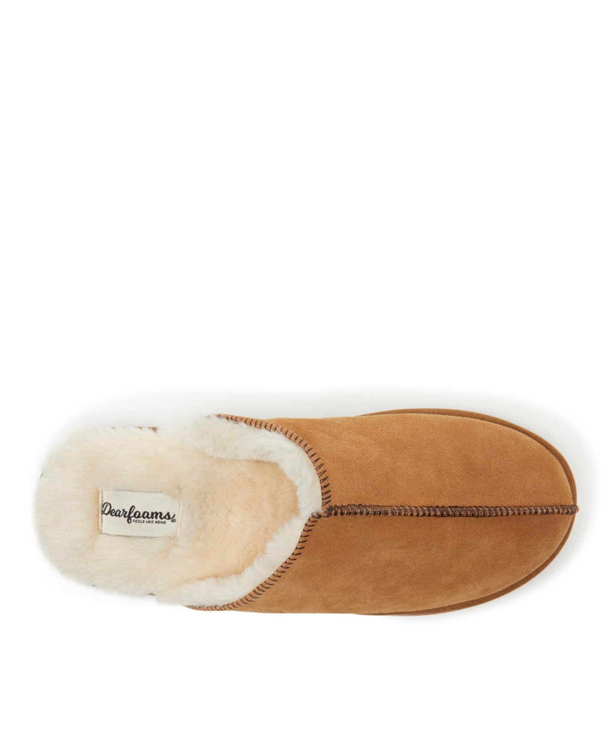 Dearfoams Men's Bradford Genuine Suede Scuff House Slipper