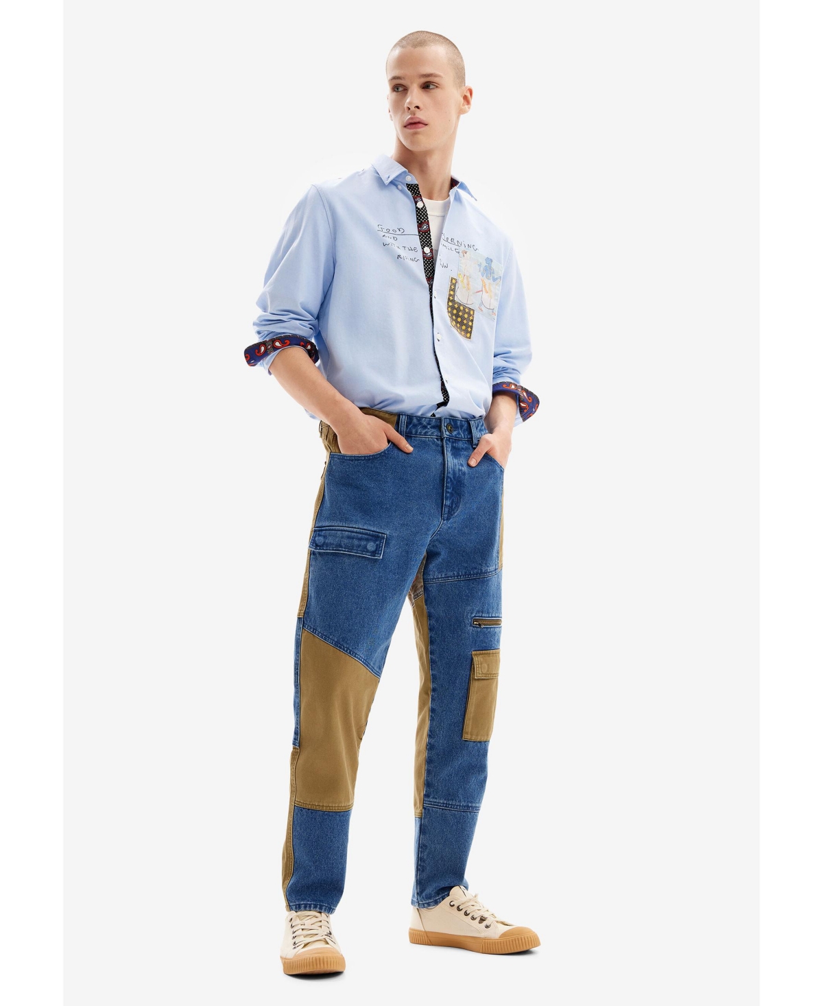 Desigual Men's Denim cargo trousers