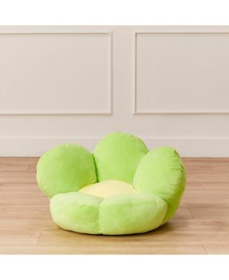 SoftZone Flower Cozy Cushion, Bright Green