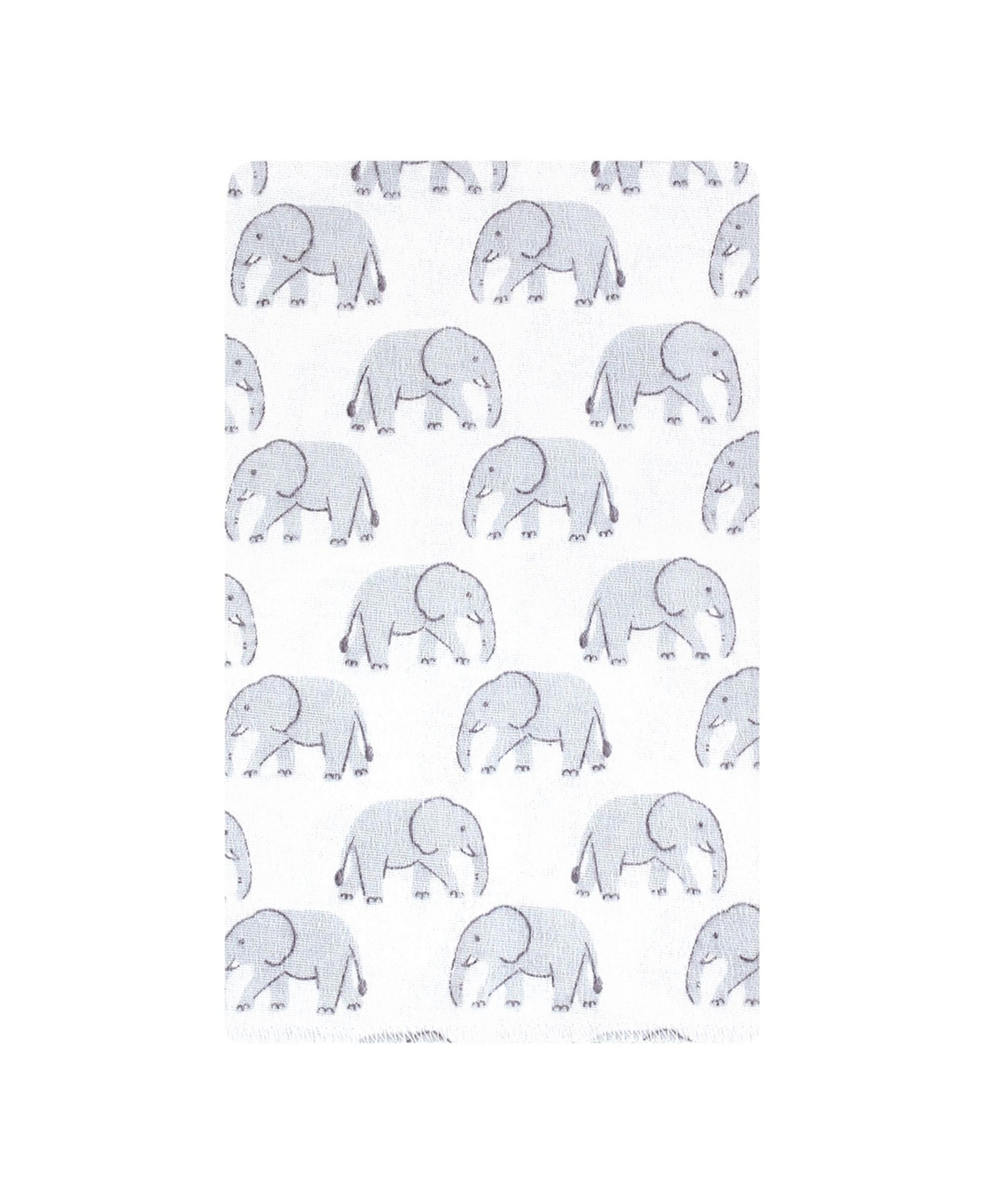 Hudson Baby Cotton Flannel Burp Cloths 10-Pack, One Size - Safari friends