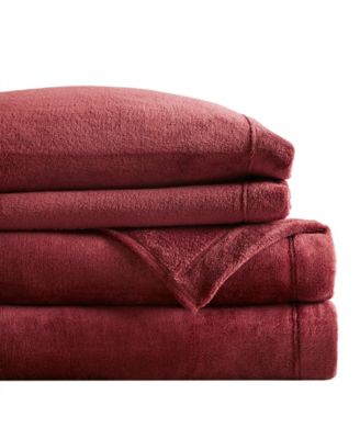 Soloft Plush Micro-Fleece 4-Pc. Sheet Set, Queen