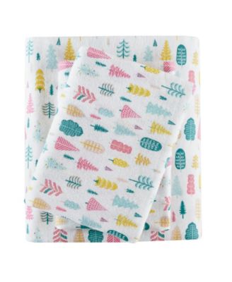 Novelty Printed Flannel 3-Pc. Sheet Set, Twin XL