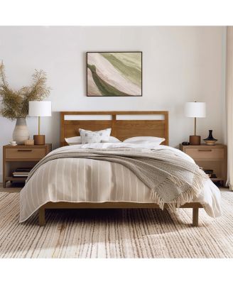 Farmhouse Double Panel Wood Headboard, Queen