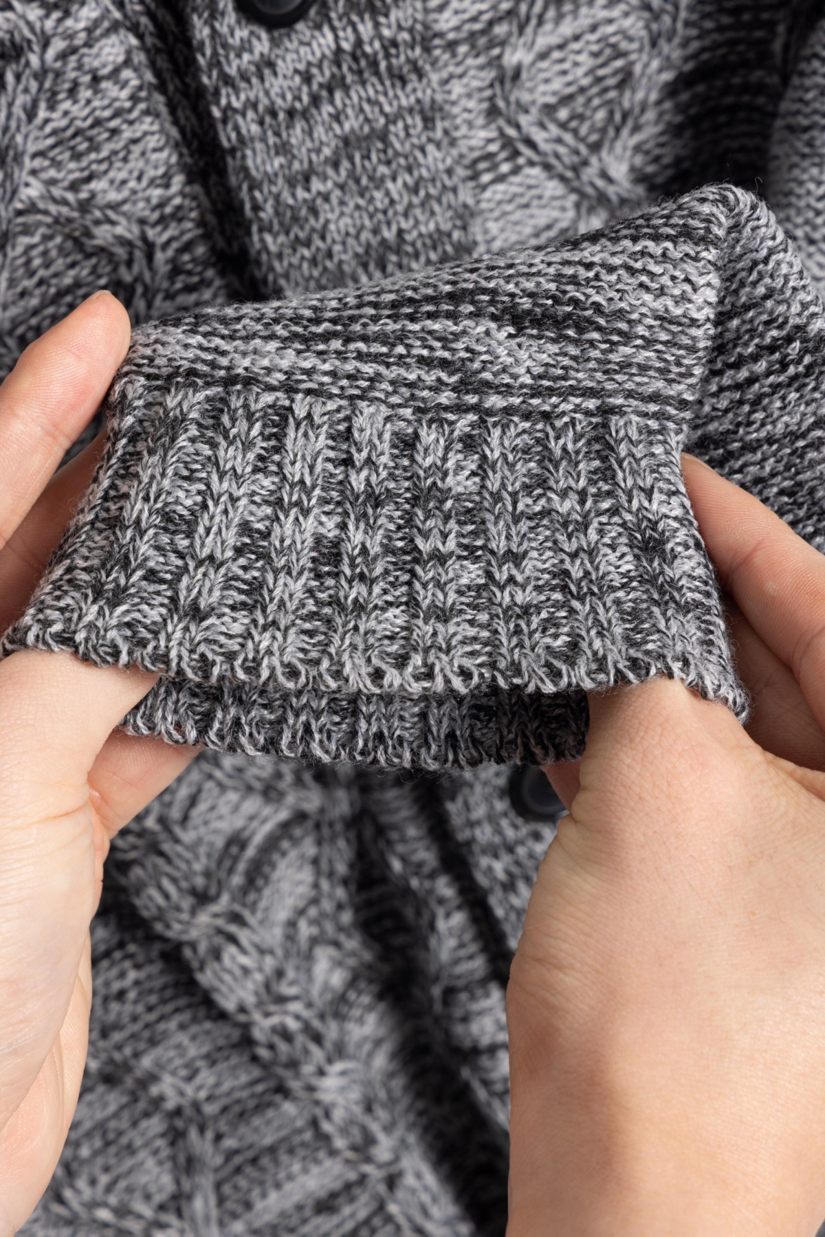 Xray Boys Cable Knit Shawl Cardigan