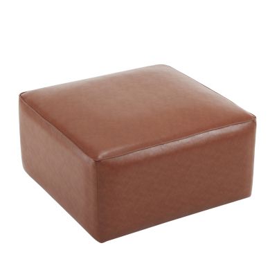Streamdale Modern Faux Leather Ottoman Comfort, Style, and Versatility
